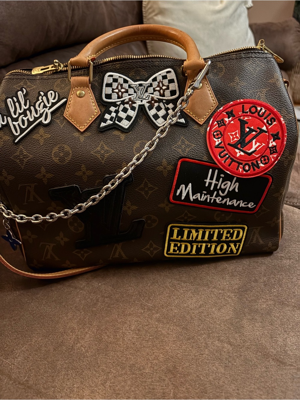Custom Louis Vuitton speedy 30 Bandouliere! - Picture 2 of 2